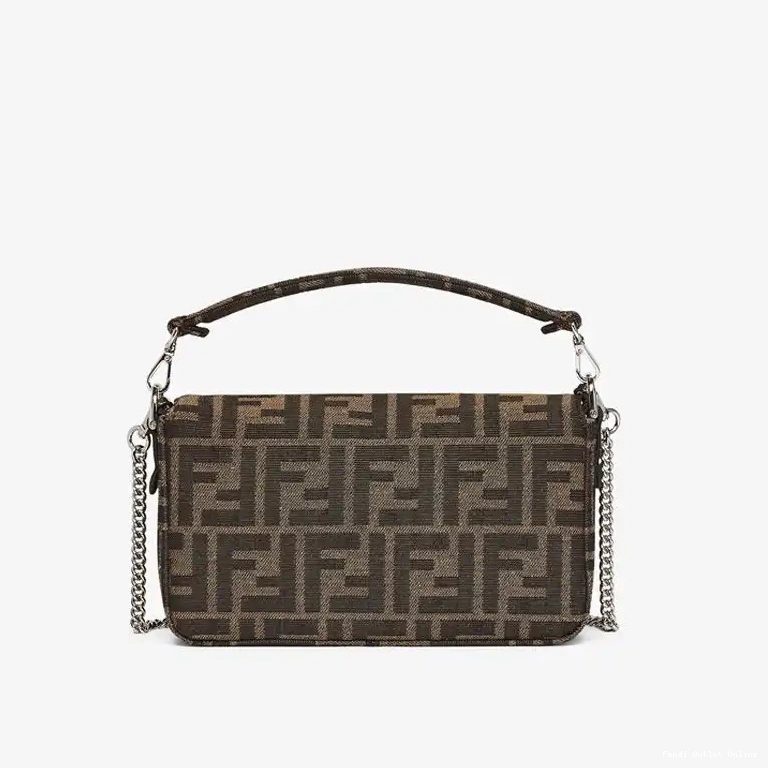 Affordable Dragon Fendi Blue Fabric FF Mini In Bag Baguette Brown Pokmon Motif 0522